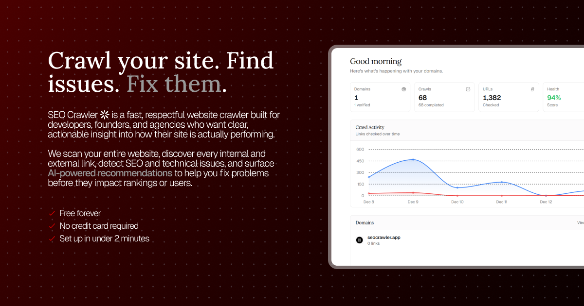 SEO Crawler Screenshot
